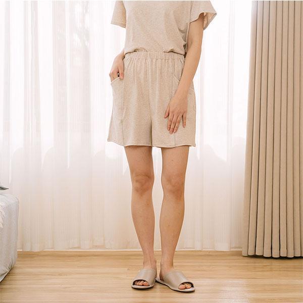 【成套優惠】MIT有機棉車線配色三分袖上衣套裝-共2色 