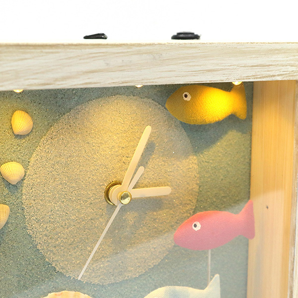 海洋深呼吸 手工木作時鐘-海底派對 魚右 家居品, 時鐘, 原木時鐘, 海洋時鐘, 手工時鐘, 療癒時鐘
