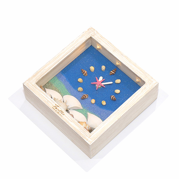 【已售完】海洋深呼吸 手工木作時鐘-海底星空 家居品, 時鐘, 原木時鐘, 海洋時鐘, 手工時鐘, 療癒時鐘