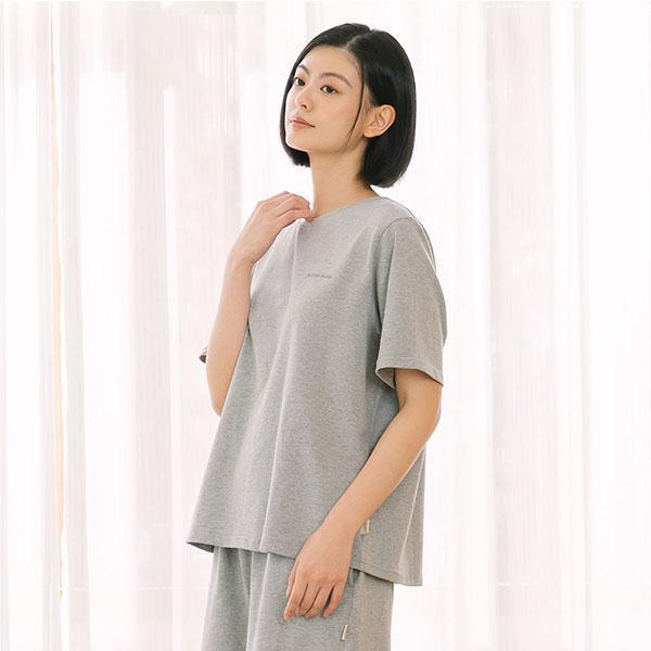 MIT有機棉短袖植絨上衣-共2色 