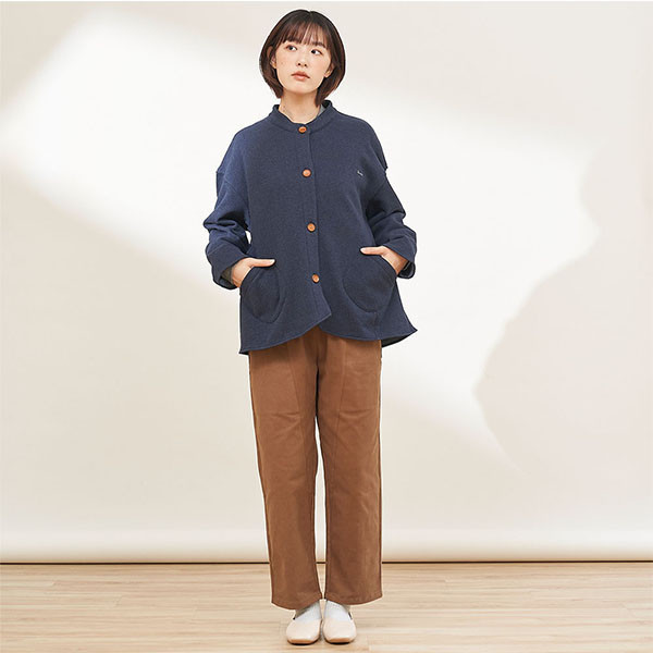 口袋造型內刷毛保暖厚外套-共2色 