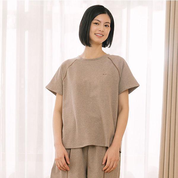 【成套優惠】MIT有機棉車線配色三分袖上衣套裝-共2色 