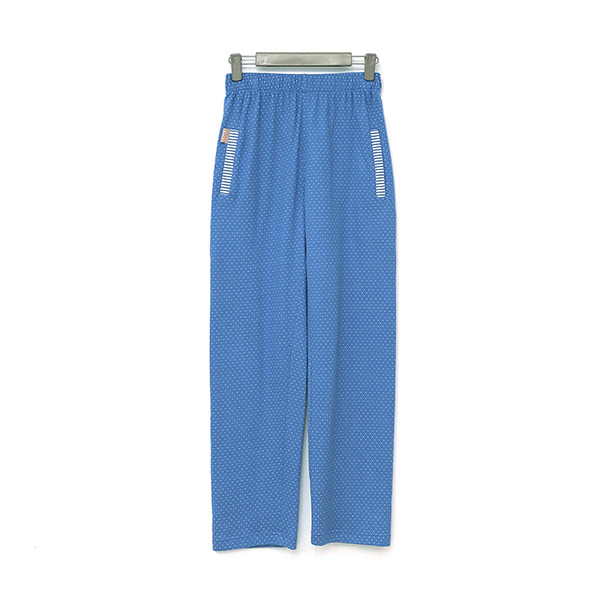 UMORFIL®膠原蛋白小波點舒適居家褲-藍 睡衣,家居服,居家服,家居褲,居家褲,舒服睡衣,umorfil,膠原蛋白紗,美膚膠原蛋白,有機棉,親膚