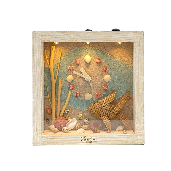 海洋深呼吸 手工木作時鐘-探索深海 魚右 家居品, 時鐘, 原木時鐘, 海洋時鐘, 手工時鐘, 療癒時鐘