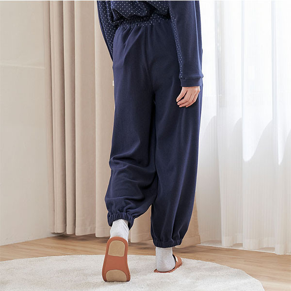 FLEECE搖粒絨舒適縮口長褲-共2色 