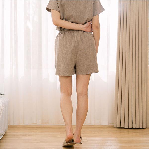 MIT有機棉車線配色短褲-共2色 