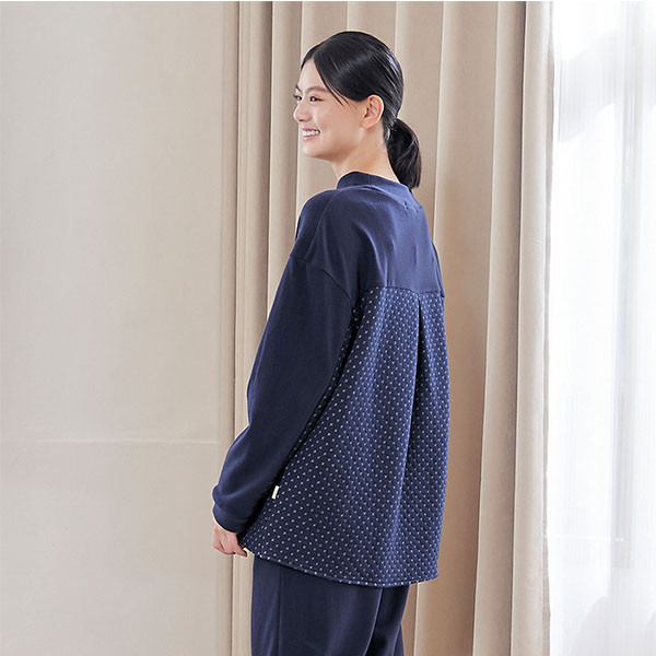 FLEECE搖粒絨半高領拼接上衣-共2色 