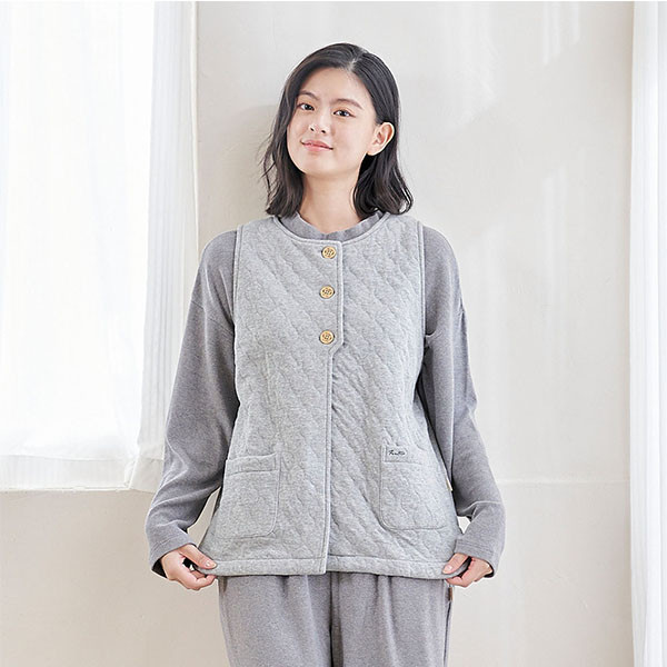 MIT有機棉鋪棉背心-共2色 