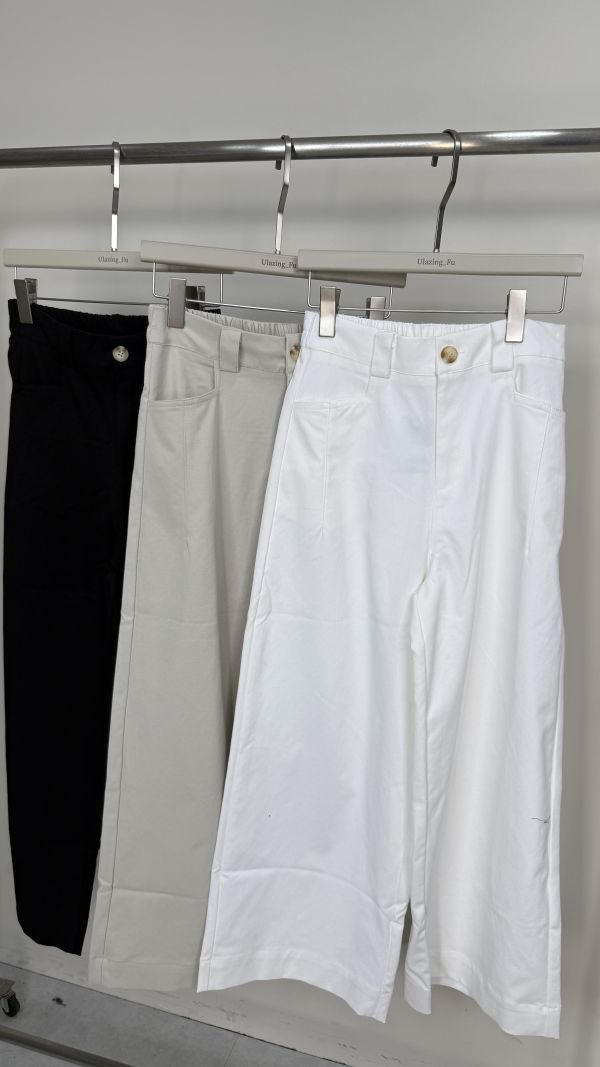 小隻女斜紋寬褲（秋天） 