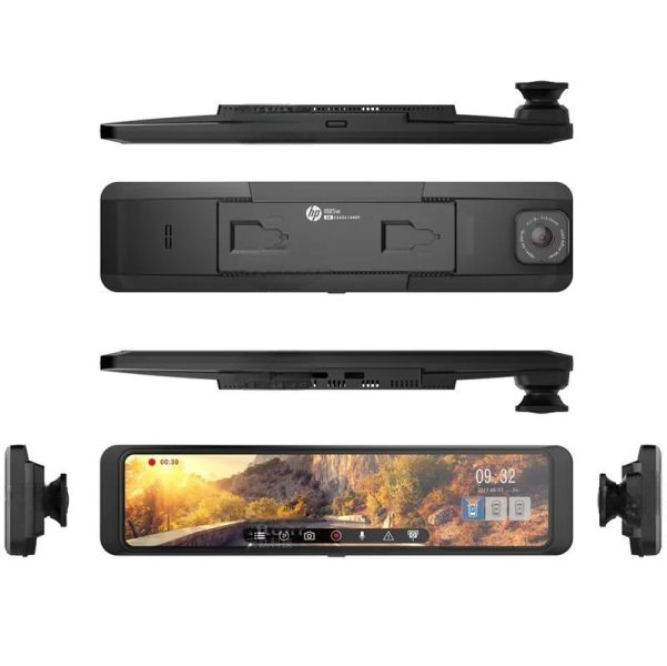 HP 汽車I885W電子後視鏡64G卡(三錄) 前2K 