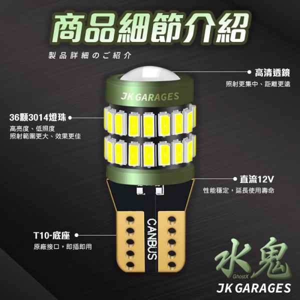 GhostX 水鬼 T10 LED燈泡｜汽機車牌照燈｜室內燈｜一盒兩入 T10 LED,T10 LED燈泡,汽車牌照燈,機車牌照燈,汽車大牌燈,車用LED專賣店,T10小燈,T10燈泡,倒車燈,定位燈,牌照燈,室內燈,大牌燈,CC牌照燈,牌照燈更換