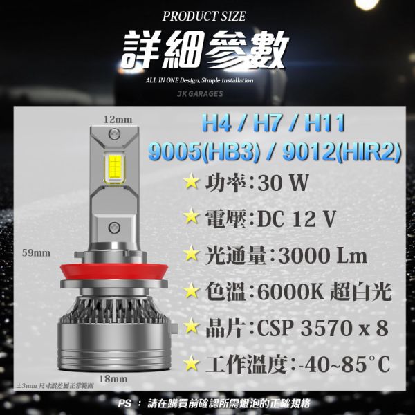 P36 LED 大燈｜真實數據不虛標｜6000流明｜H4 H7 H11 9005 9012｜汽車LED大燈｜一年保固 P36 LED大燈, 汽車LED頭燈, H4 LED大燈, H7 LED大燈, H11 LED大燈, 9005 LED大燈, 9012 LED大燈, CSP 3570 LED, 6000K超白光, 高亮度LED車燈, 免改裝LED頭燈, 車用大燈升級