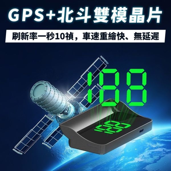 車用抬頭顯示器｜超大白字時速顯示，GPS雙衛星定位，清晰HUD速度顯示器 抬頭顯示器,HUD速度顯示器,車用抬頭顯示器,GPS抬頭顯示器,USB供電抬頭顯示器