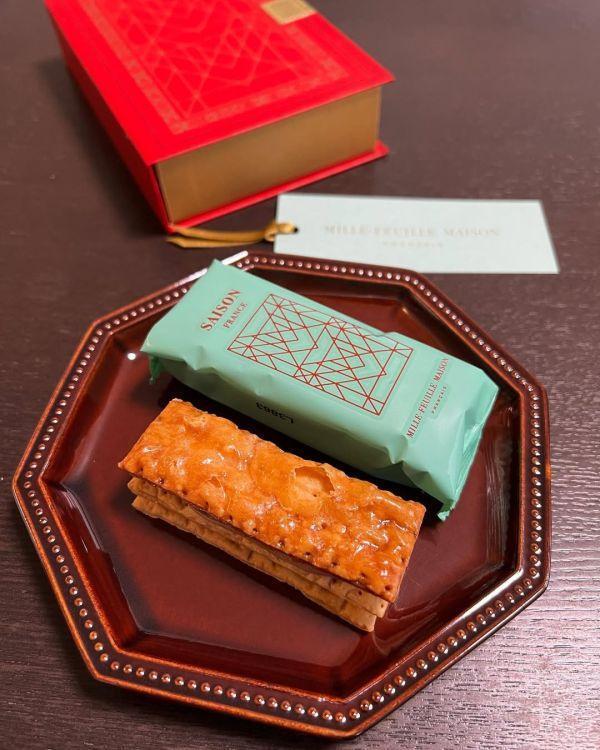 ［10~1月團限定］Mille-Feuille 高級千層派（秋冬限定）｜鹽焦糖&咖啡、銀座松屋限定、法式千層酥禮盒 銀座松屋限定,Mille-Feuille,高級千層派,公關禮品,書本禮盒,兔瑪星日本選物店,法式千層酥