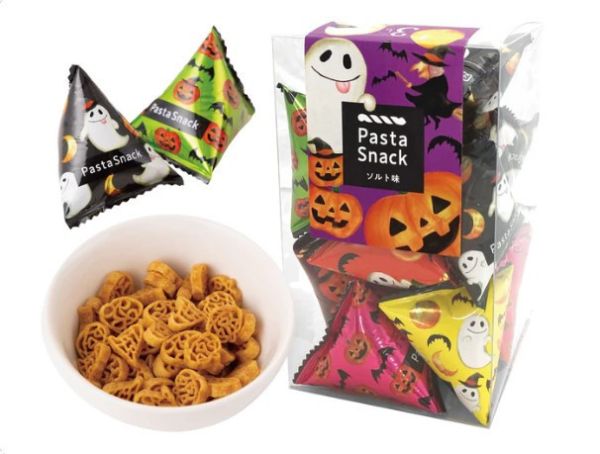【期間限定－9月新品】Pasta snack 萬聖節造型 鹽味 Pasta,snack,炸螺旋義大利麵,兔瑪星日本選物店,季節限定,萬聖節造型餅乾