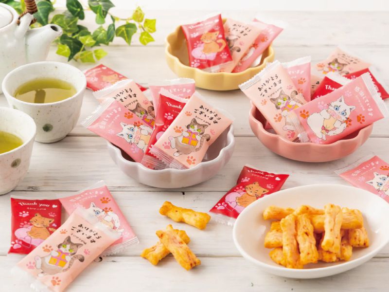 貓咪感謝米菓 蝦沙拉風味 Pasta snack 三州總本舖 貓咪感謝米菓,蝦沙拉風味,三州總本舖,兔瑪星日本選物店