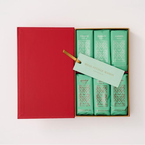［10~1月團限定］Mille-Feuille 高級千層派（秋冬限定）｜鹽焦糖&咖啡、銀座松屋限定、法式千層酥禮盒 銀座松屋限定,Mille-Feuille,高級千層派,公關禮品,書本禮盒,兔瑪星日本選物店,法式千層酥