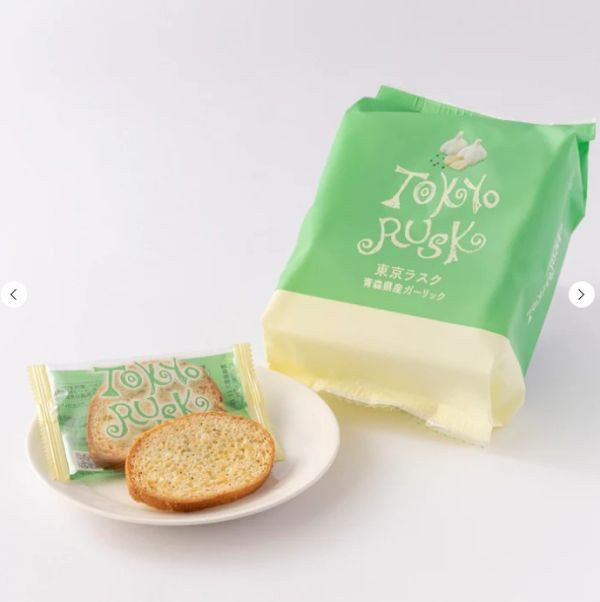 TOKYO RUSK 法國麵包脆餅 青森大蒜脆餅 TOKYORUSK,法國麵包脆餅,杏仁脆餅,大蒜脆餅,奶油砂糖,兔瑪星日本選物店