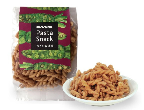 【12~1月－期間限定】Pasta snack 芥末醬油 Pasta,snack,炸螺旋義大利麵,兔瑪星日本選物店,季節限定,芥末醬油,三州總本舖