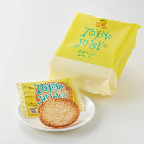 【6月、8月限定】TOKYO RUSK 法國麵包脆餅 瀨戶內檸檬脆餅 TOKYORUSK,法國麵包脆餅,杏仁脆餅,大蒜脆餅,奶油砂糖,兔瑪星日本選物店