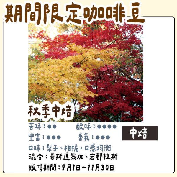 【9、11月團限定】丸山咖啡 期間限定 秋季咖啡豆 丸山咖啡,咖啡豆,咖啡濾掛,咖啡包,季節限定,兔瑪星日本選物店