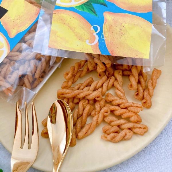 【6月－期間限定】Pasta snack 鹽檸檬 Pasta,snack,炸螺旋義大利麵,兔瑪星日本選物店,季節限定,鹽檸檬,三州總本舖