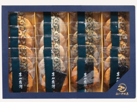 淺草中村屋 草加煎餅（盒裝） 煎餅禮盒 淺草中村屋,草加煎餅,兔瑪星日本選物,海苔煎餅,醬油煎餅,日本煎餅禮盒