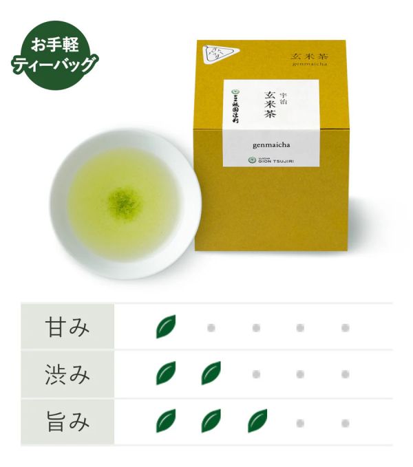 祇園辻利 玄米茶茶包4g×17袋 祇園辻利,玄米茶包,兔瑪星日本選物店