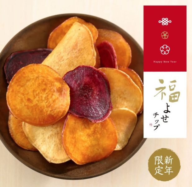 【12月團限定】新年限定綜合地瓜片 芋屋金次郎 芋屋金次郎,新年限定綜合地瓜片,蜜糖地瓜片,紫心地瓜片,期間限定,兔瑪星日本選物店