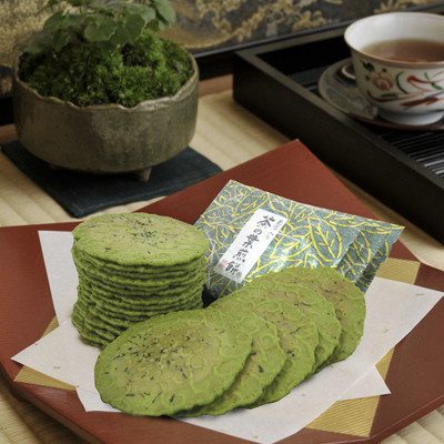 京煎堂 茶の葉煎餅 抹茶煎餅 芝麻煎餅 玉露煎餅 京煎堂,茶の葉煎餅,玉露煎餅,芝麻煎餅,兔瑪星日本選物店