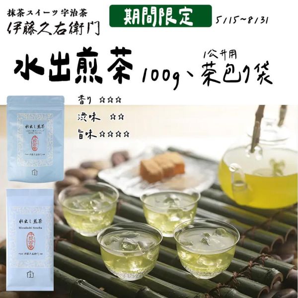 【6月團限定】伊藤久右衛門 水出煎茶 冷泡煎茶 茶包 茶葉 伊藤久右衛門,水出煎茶,冷泡煎茶,兔瑪星日本選物店