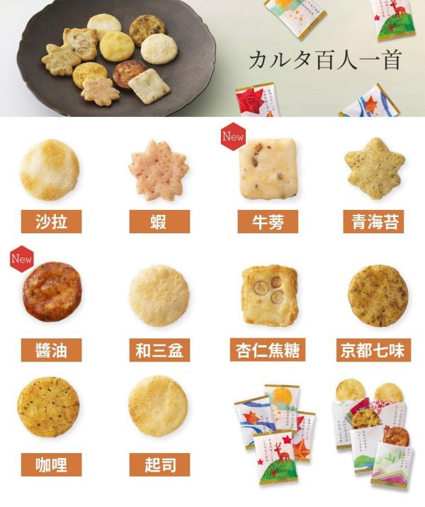 小倉山莊 百人一首 小倉山莊,兔瑪星日本選物店,仙貝禮盒,送禮禮盒,百人一首