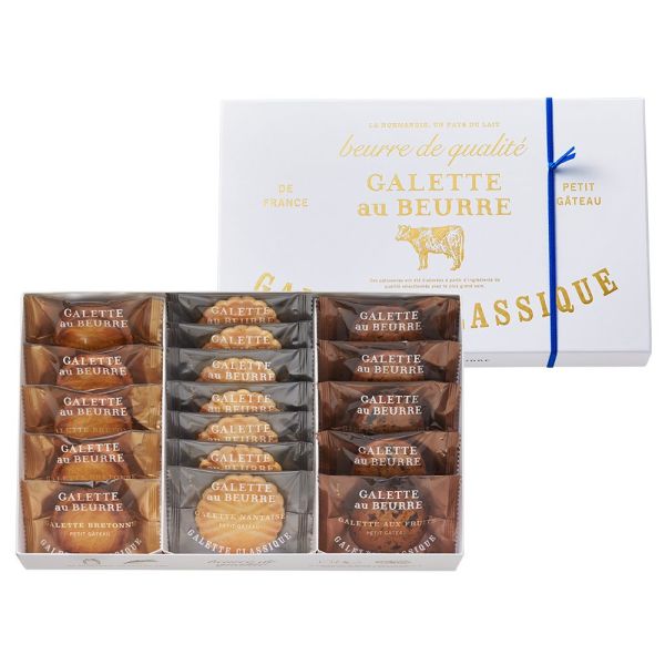 GALETTE au BEURRE 經典布列塔尼綜合17入 GALETTE au BEURRE,布列塔尼酥餅,法式奶油酥餅,兔瑪星日本選物店