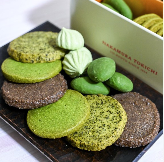 【麻布台限定】中村藤吉 茶餅乾鐵盒 抹茶 焙茶 中村茶餅乾 中村藤吉,茶餅乾鐵盒,麻布台限定,抹茶,焙茶,中村茶餅乾,兔瑪星日本選物店