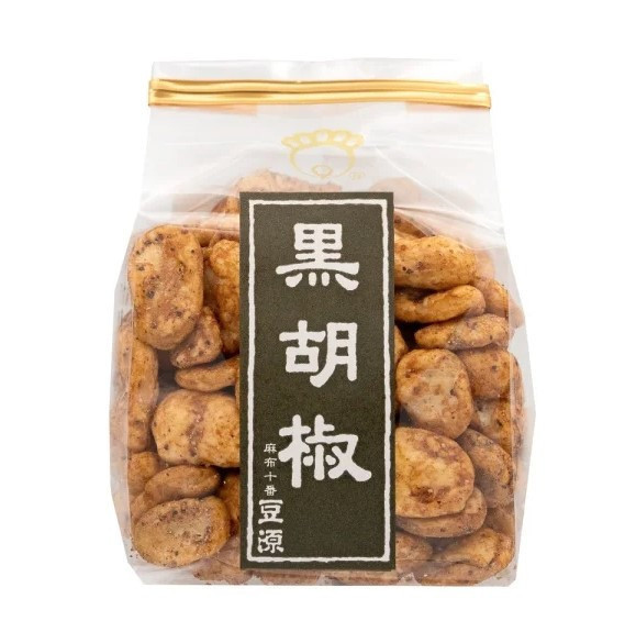 麻布十番 豆源 黑胡椒蠶豆 麻布十番,豆源,經典豆菓子,兔瑪星日本選物店,黑胡椒蠶豆
