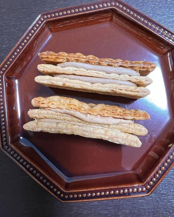 ［10~1月團限定］Mille-Feuille 高級千層派（秋冬限定）｜鹽焦糖&咖啡、銀座松屋限定、法式千層酥禮盒 銀座松屋限定,Mille-Feuille,高級千層派,公關禮品,書本禮盒,兔瑪星日本選物店,法式千層酥