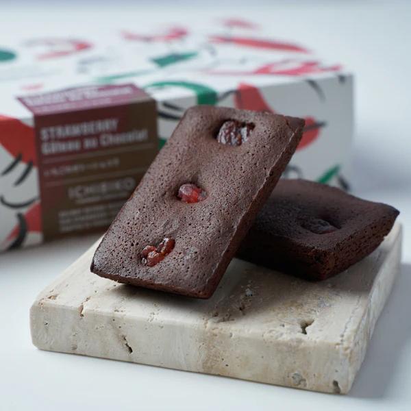 ICHIBIKO 草莓巧克力費南雪4入 ICHIBIKO,草莓巧克力費南雪,三軒茶屋人氣草莓甜點店,兔瑪星日本選物店