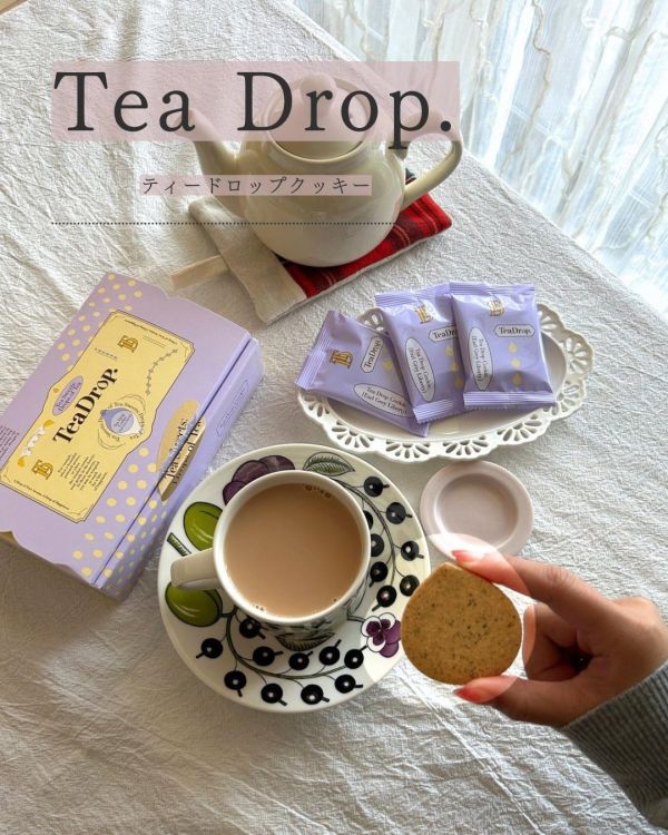 【4月團限定】TeaDrop 茶滴餅乾7入 TeaDrop,茶滴餅乾,TEAPOND,伯爵茶餅乾,兔瑪星日本選物店