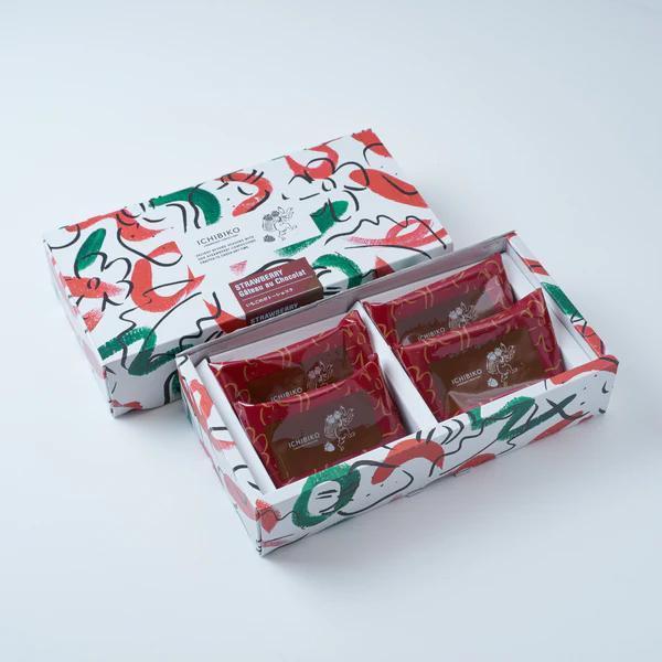 ICHIBIKO 草莓巧克力費南雪4入 ICHIBIKO,草莓巧克力費南雪,三軒茶屋人氣草莓甜點店,兔瑪星日本選物店