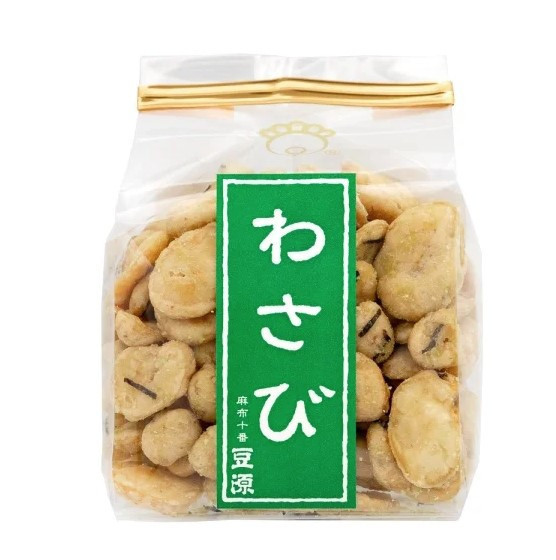 麻布十番 豆源 芥末蠶豆 麻布十番,豆源,經典豆菓子,兔瑪星日本選物店,芥末蠶豆