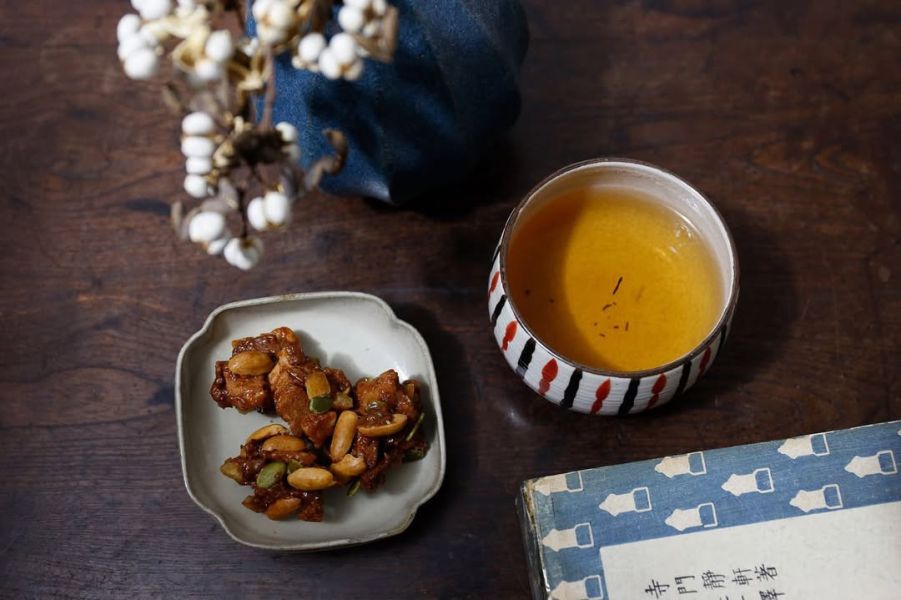 （12月團）田中屋味噌煎餅 限定 焦糖花生南瓜子脆脆 田中屋味噌煎餅,焦糖花生南瓜子脆脆,日式煎餅,兔瑪星日本選物店