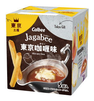 Jagabee 東京咖哩味 東京限定 calbee 卡樂比 薯條餅乾 Jagabee,東京咖哩味,東京限定,calbee,卡樂比,薯條餅乾,兔瑪星日本選物店