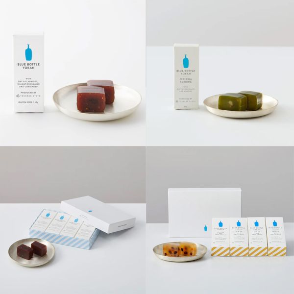 藍瓶咖啡－小型羊羹 紅豆無花果 巧克力羊羹 藍瓶咖啡,小型羊羹,紅豆無花果,巧克力羊羹,兔瑪星日本選物店,抹茶羊羹,柑橘無花果羊羹