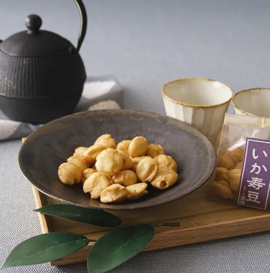 麻布十番 豆源 魷魚落花生 いか寿豆 麻布十番,豆源,經典豆菓子,兔瑪星日本選物店,魷魚落花生,いか寿豆