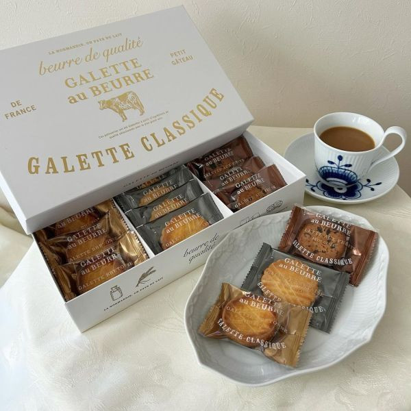 GALETTE au BEURRE 經典布列塔尼綜合17入 GALETTE au BEURRE,布列塔尼酥餅,法式奶油酥餅,兔瑪星日本選物店