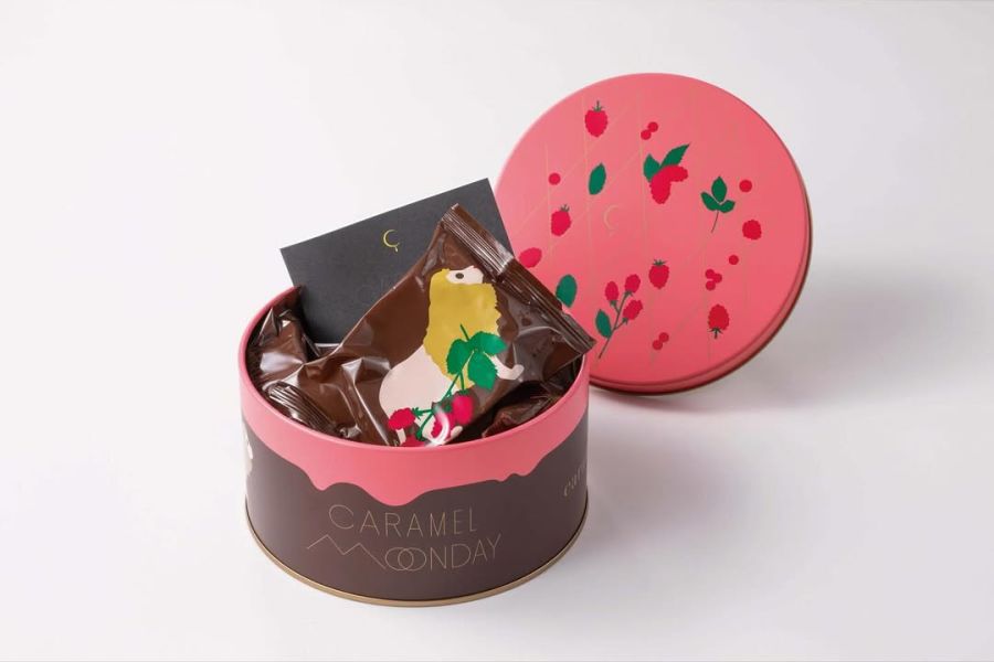 【冬季限定－覆盆子巧克力焦糖夾心鐵罐6入】caramel monday 焦糖星期一 caramelmonday,雙層焦糖夾心,焦糖星期一,兔瑪星日本選物店,覆盆子巧克力