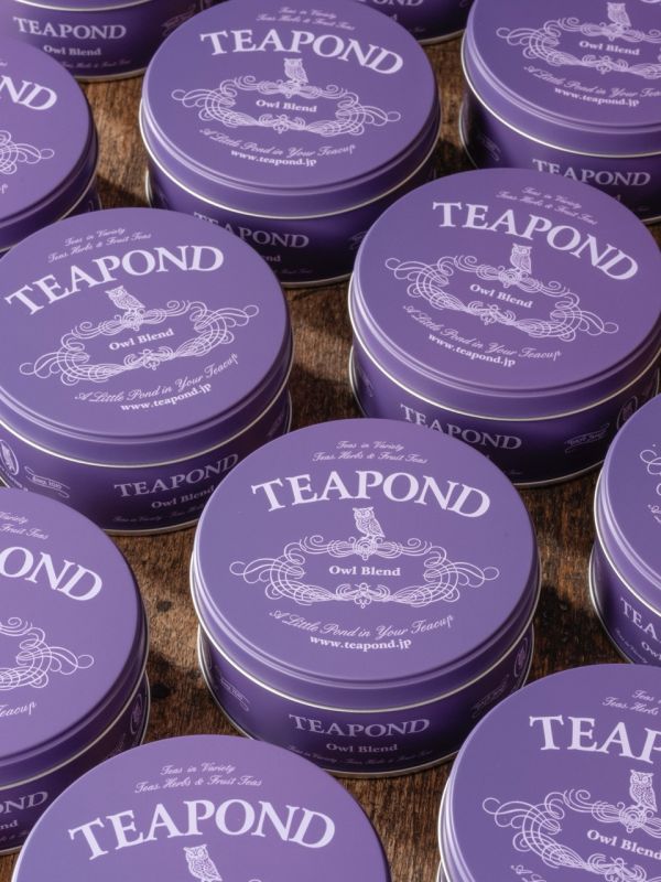 ［12月團限定］Teapond 十五周年紀念罐 Teapond,限定茶葉罐,貓頭鷹混合,紅茶專賣店,兔瑪星日本選物店