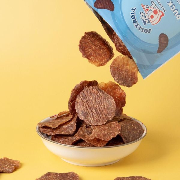 【喜翻 JOLLYROLL】Chips！鴨肉洋芋片-南洋椰香 40g 喜翻, JOLLYROLL, 鴨肉洋芋片, 南洋椰香, Chips, 寵物脆片, 狗狗零食, 洋芋片, 小包裝點心, 無調味, 無色素, 外出點心, 脆片零食, 常溫保存, duck chips, pet snack, lepone, 樂芃
