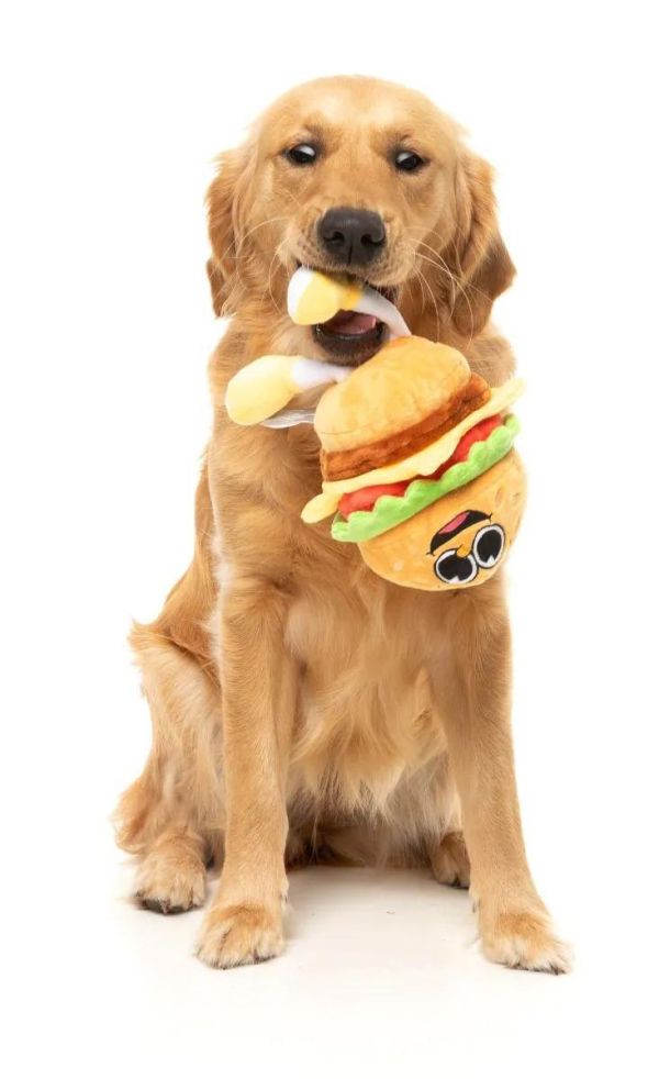 【FuzzYard】漢堡發聲玩具｜澳洲設計 耐咬耐玩 可機洗 Fuzzyard,漢堡,漢堡狗玩具,狗狗玩具,狗狗耐咬玩具,發聲狗玩具,啾啾玩具,漢堡造型狗玩具,狗狗互動玩具,狗狗放電玩具,狗狗紓壓玩具,寵物療癒玩具,小型犬玩具推薦,寵物陪伴玩具