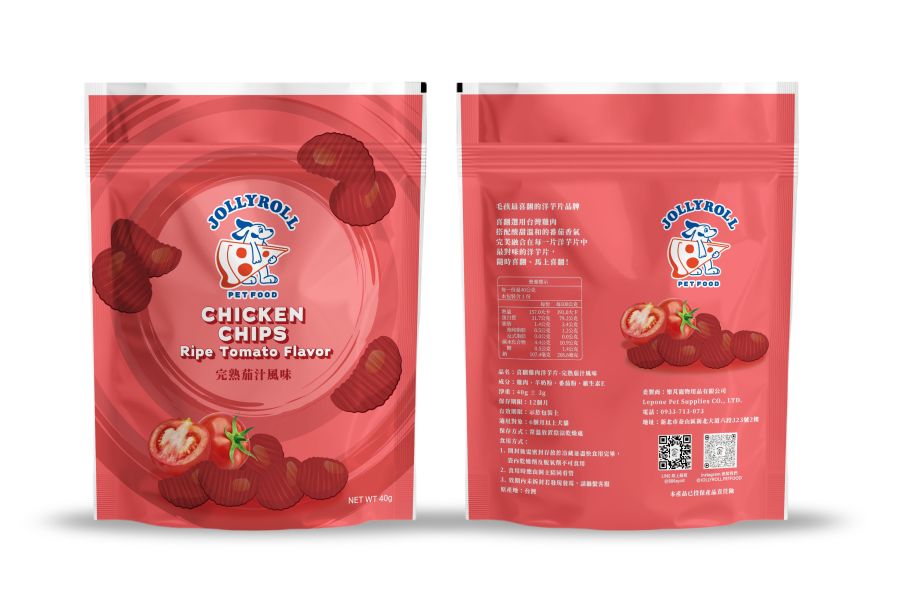 【喜翻 JOLLYROLL】Chips！雞肉洋芋片-完熟茄汁風味 喜翻,JOLLYROLL,披薩,Pizza,寵物披薩,狗狗披薩,貓咪披薩,寵物鮮食,寵物凍乾,洋芋片,狗狗洋芋片,貓咪洋芋片,寵物洋芋片,雞肉洋芋片,Chickenchips,完熟茄汁風味,烘乾零食,樂芃,lepone
